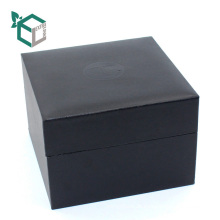 High End geprägte Logo schwarz Uhr Paper Box